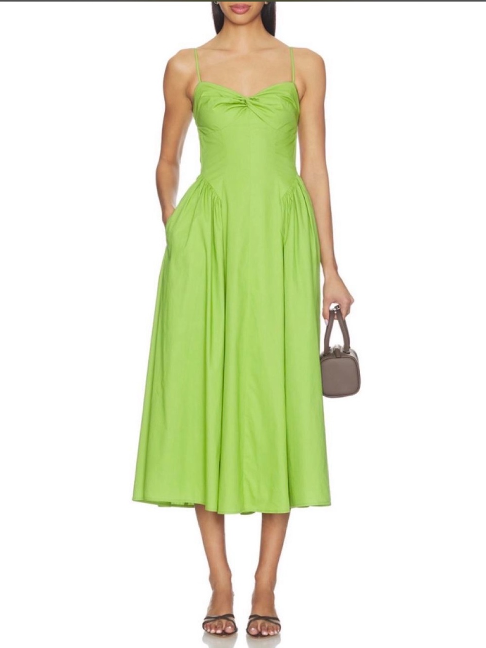 Nia Destene Dress in Matcha